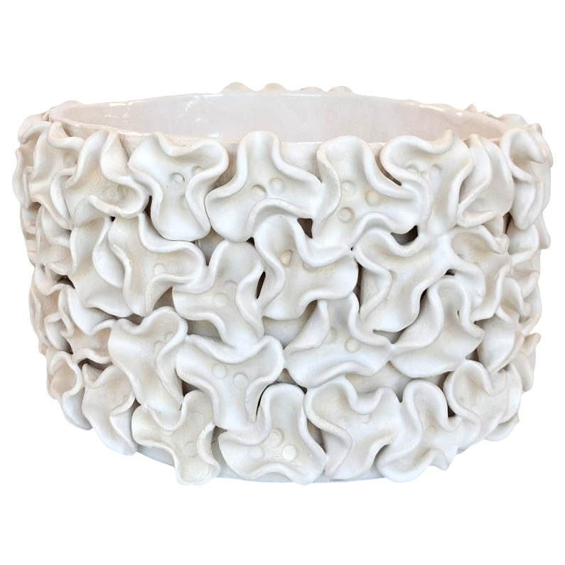 Large Ruffled Cachepot by Gail Williams