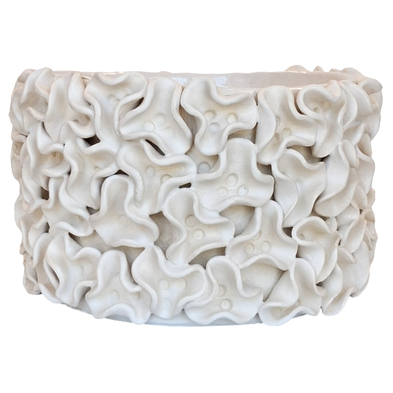 Large Ruffled Cachepot by Gail Williams