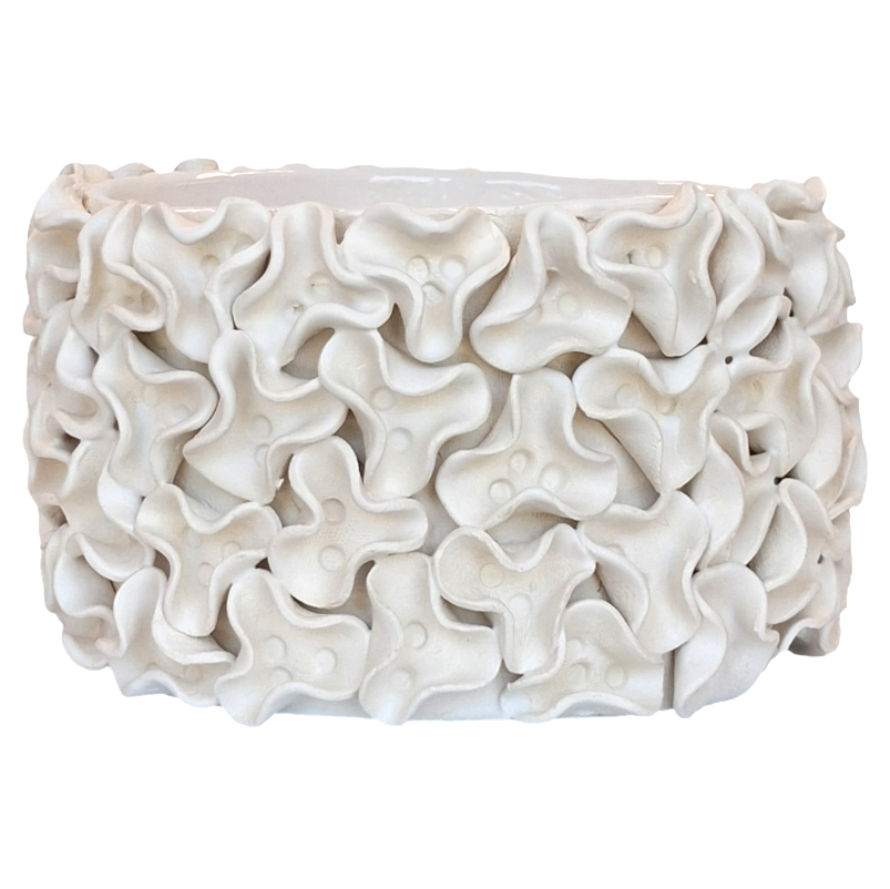 Large Ruffled Cachepot by Gail Williams