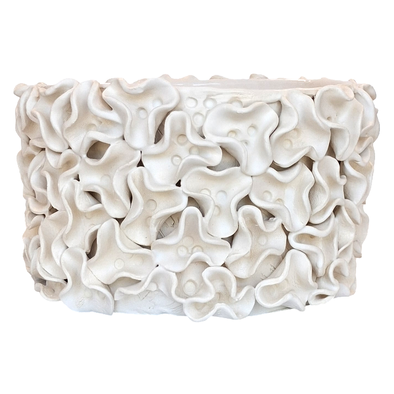Large Ruffled Cachepot by Gail Williams
