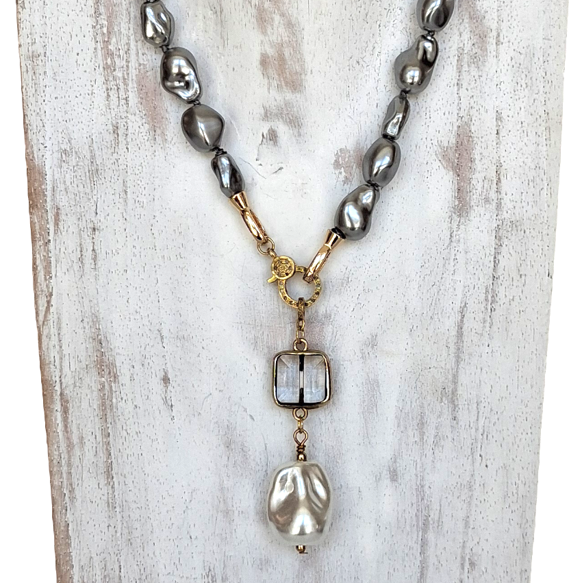 Gray Pearl Necklace by Gail Williams