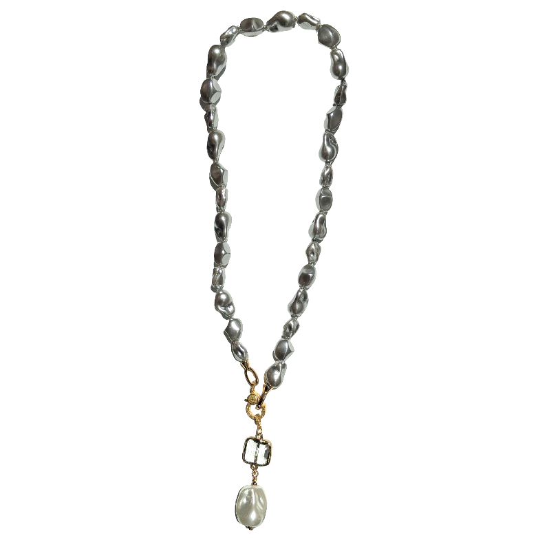 Gray Pearl Necklace by Gail Williams