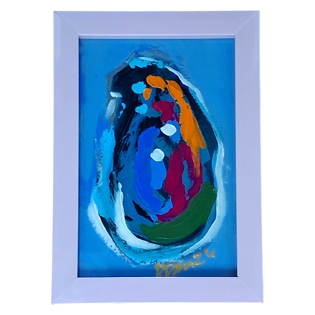 SMALL FRAMED OYSTERS by Renee Davis