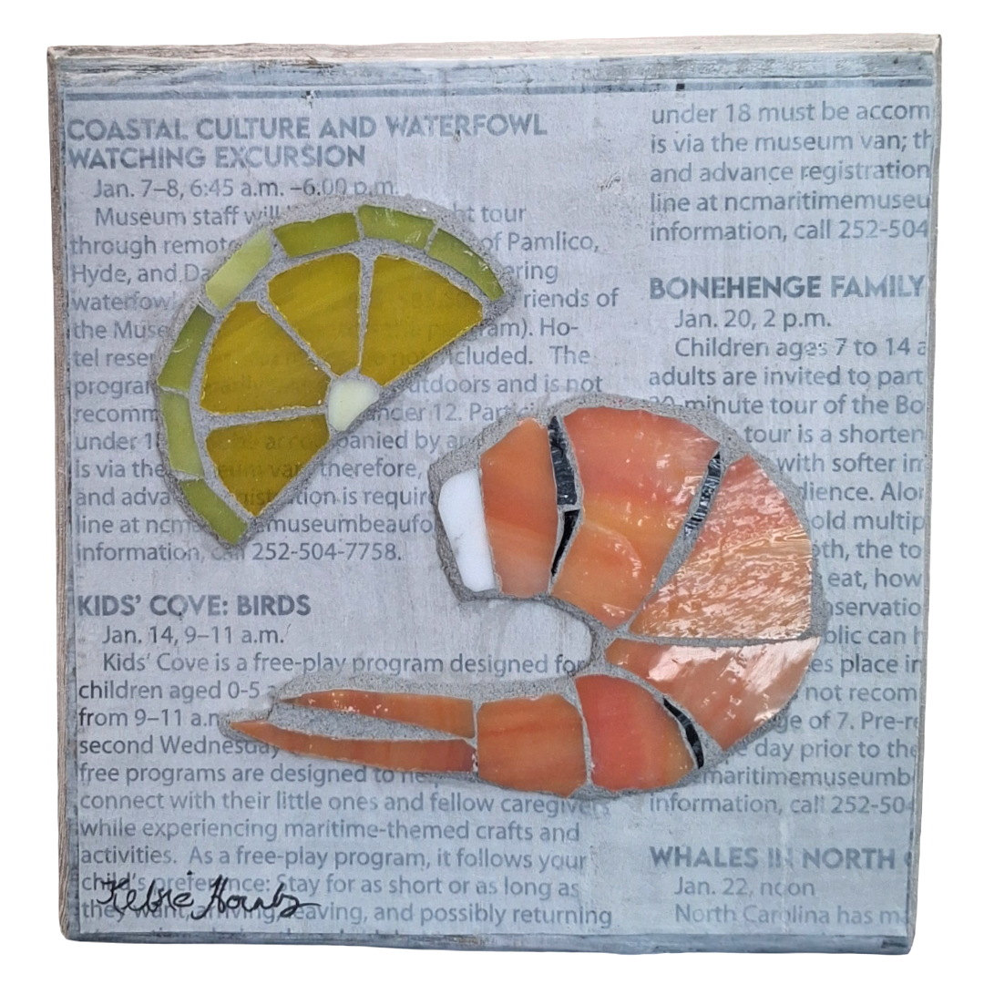SHRIMP SHELF SITTER 2.0 by Kelsie Hornby