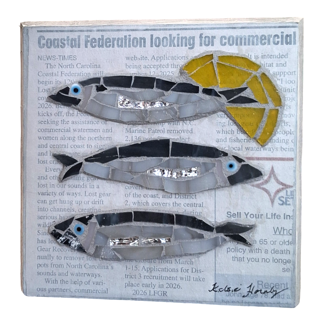 SARDINE SHELF SITTER by Kelsie Hornby