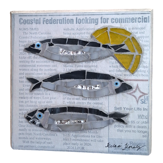 SARDINE SHELF SITTER by Kelsie Hornby
