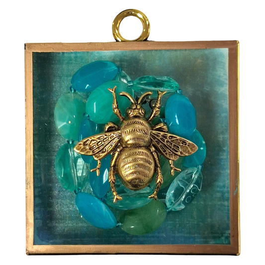 Teal Bee Museum Bee