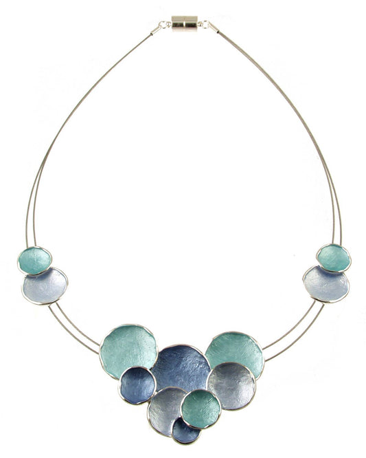 Multi Circle "Tiny Bubbles" Necklace with Magnetic Closure
