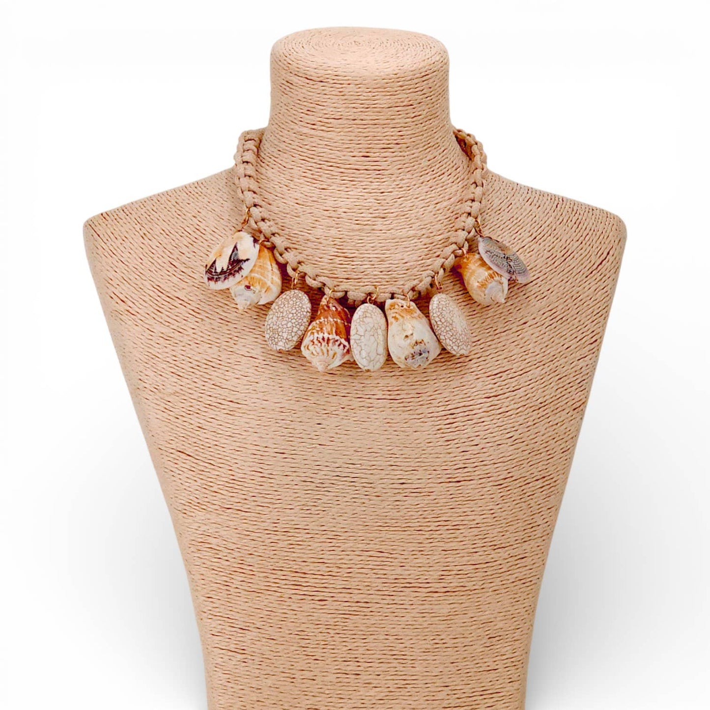 Chunky Beaded Seashell Necklace | Summer Statement Jewelry