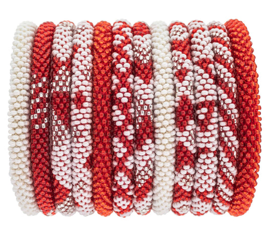 NCSU Game Day Bracelet Red and White