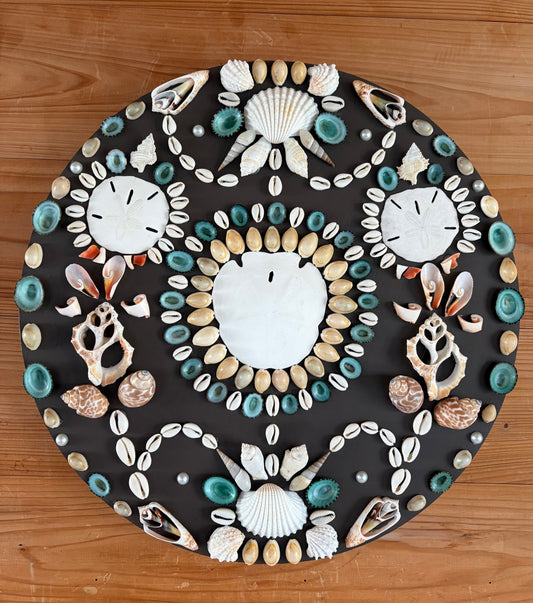 TIDAL TREASURES Shell Panel by Stephanie Worrell