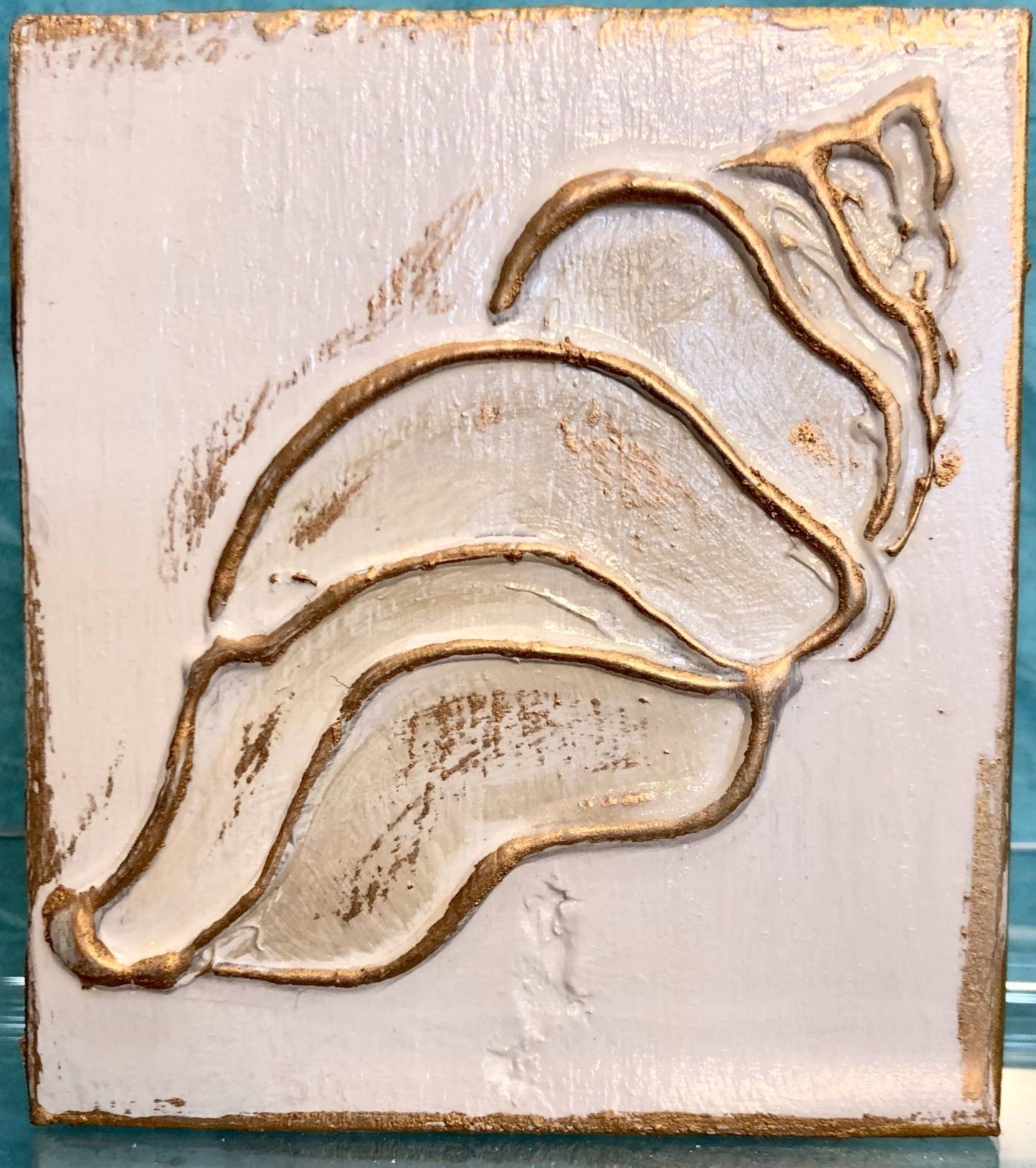 Coastal minis handmade painted beach nautical seashell