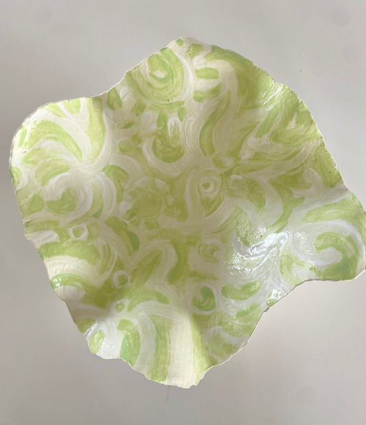 Tropical Green Wave Bowl by Gail Williams