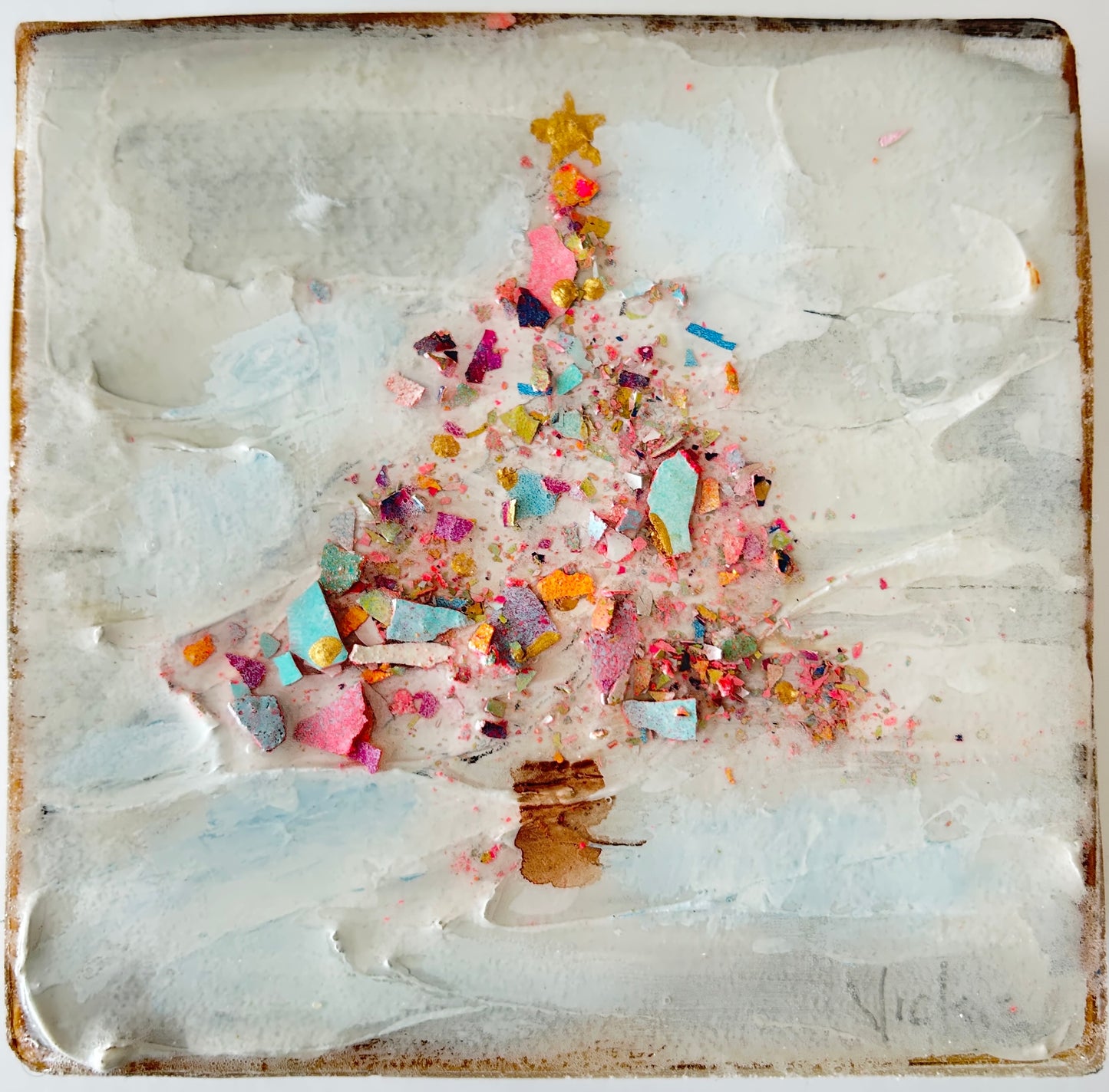 “Confetti Christmas Tree” by Vickie Randgaard