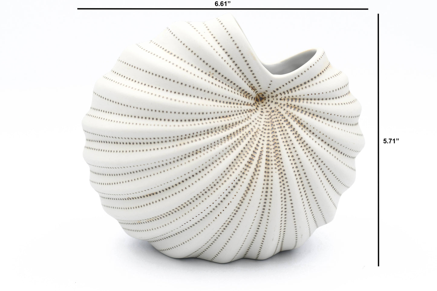 1280W23 PALM S-Handcrafted Porcelain Vase