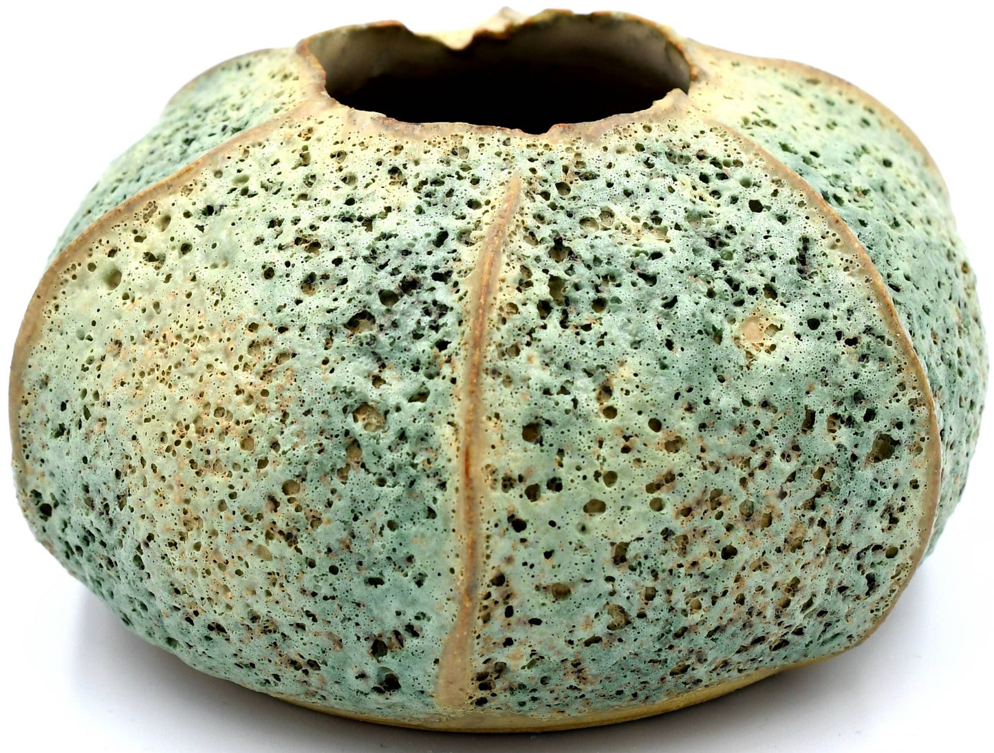 Small Rose Apple Vase in Moss Green