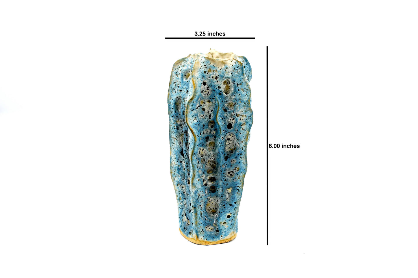 Small Sea Blue Luffa Tall Bath Pouf
