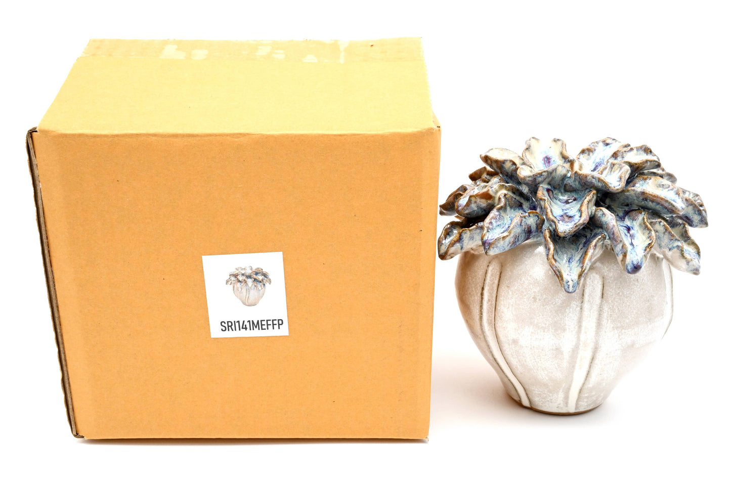 SRI141MEFFP CORAL PINE BLOOM VASE
