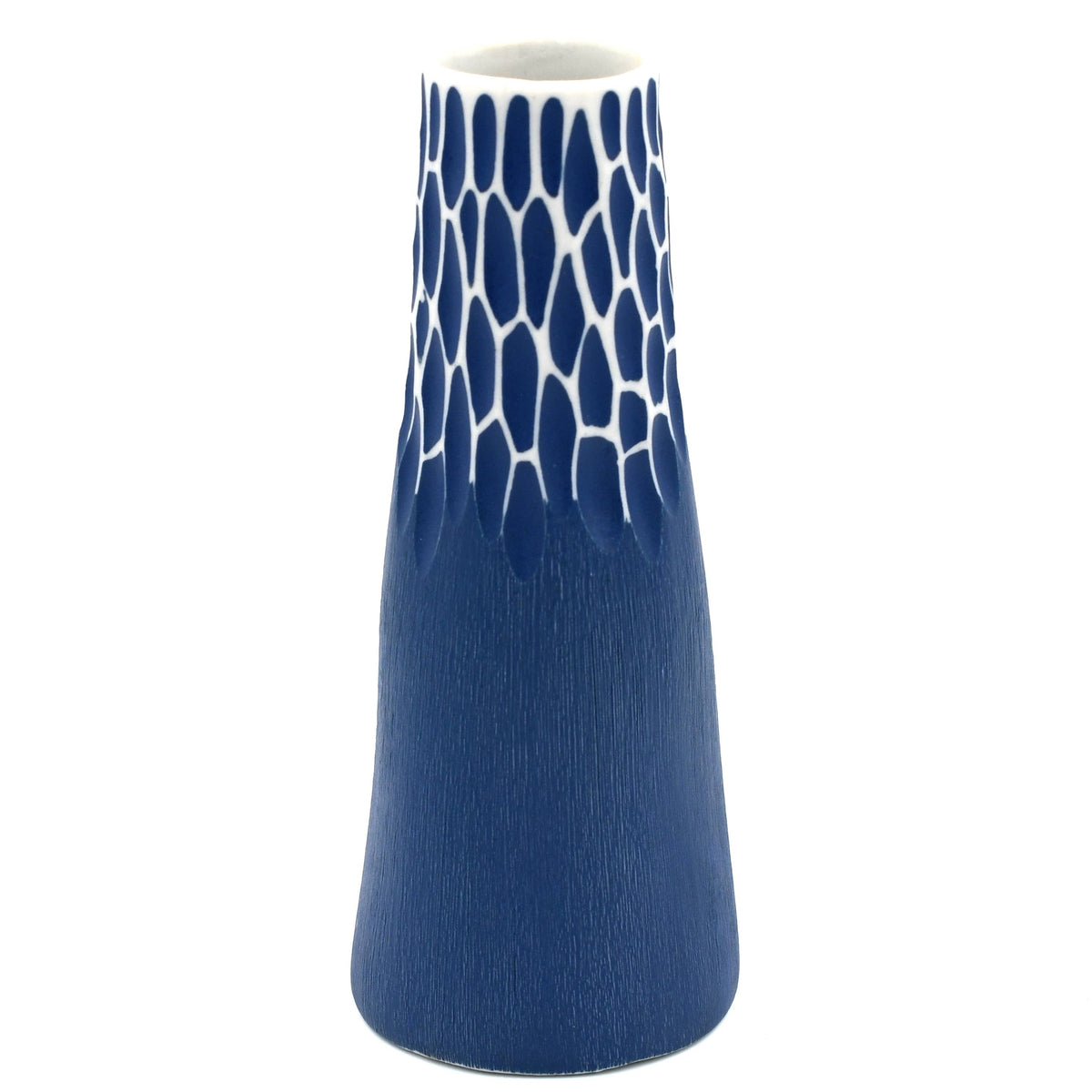 Handcrafted Blue White Porcelain Vase