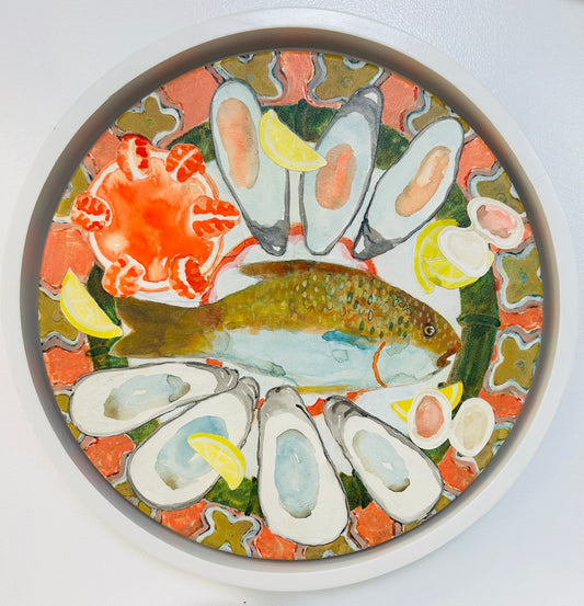 “Framed Portofino Platter” by Garland Mattox