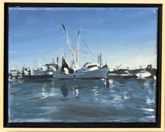 BOAT HARBOR AT RADIO ISLAND by George Bason