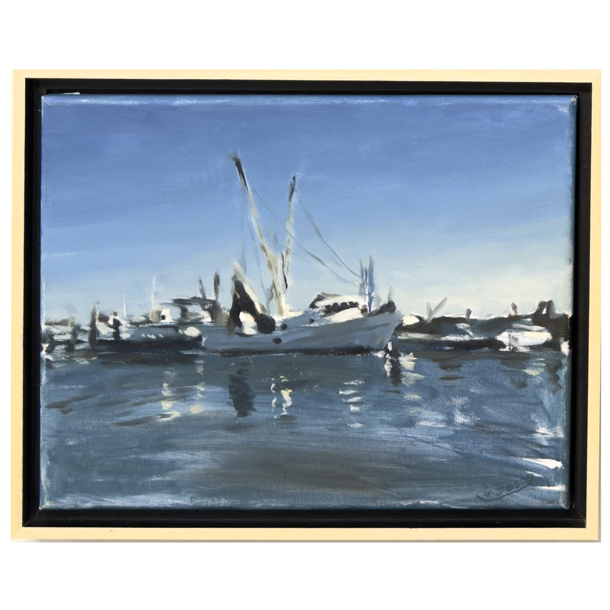 BOAT HARBOR AT RADIO ISLAND by George Bason