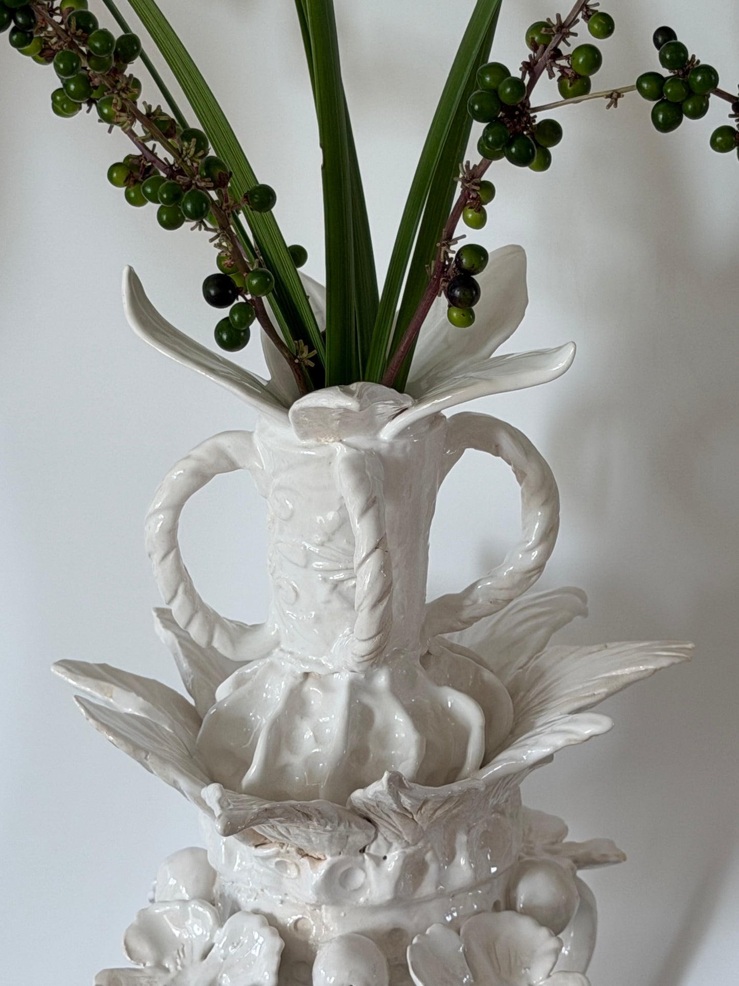 Feuilles et Fleurs Candlesticks by Gail Williams