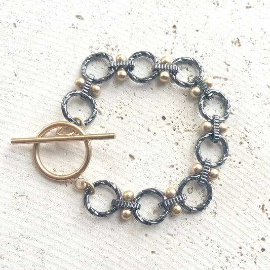 Bracelet mixed metal boutique salon