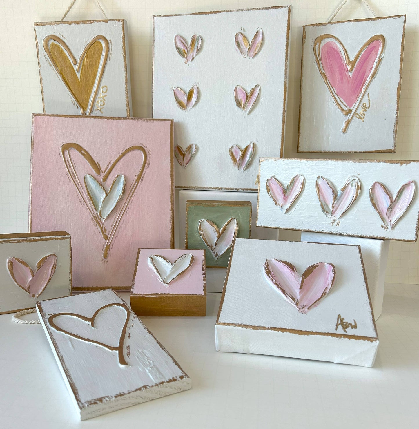 Heart block |  valentine | pastel | xoxo | love