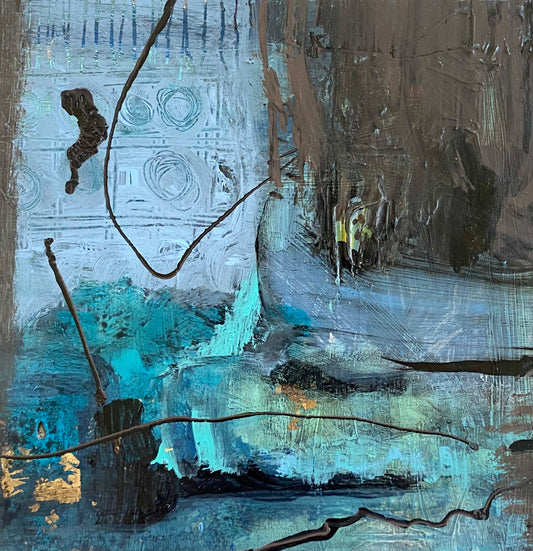 “Periwinkle and Peacock I” by Gail Williams
