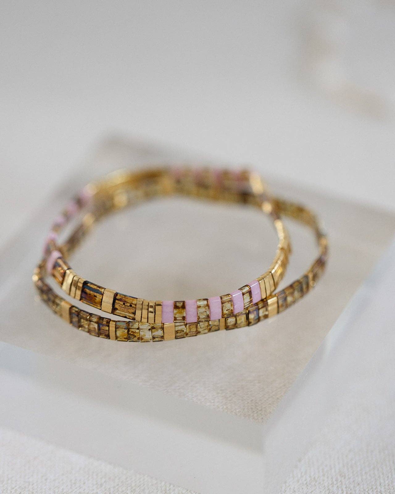 Orchid Tila Bracelet