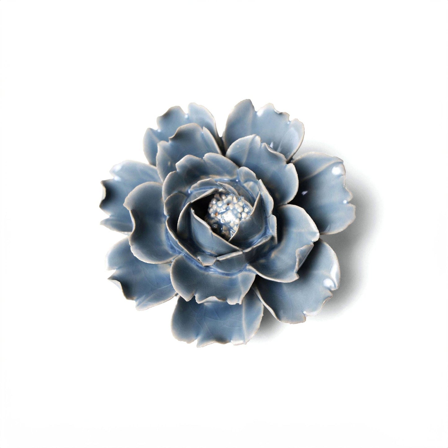 Flower Gifts Ceramic Wall Art Gift Box Home Decor Pastel Blue Rose