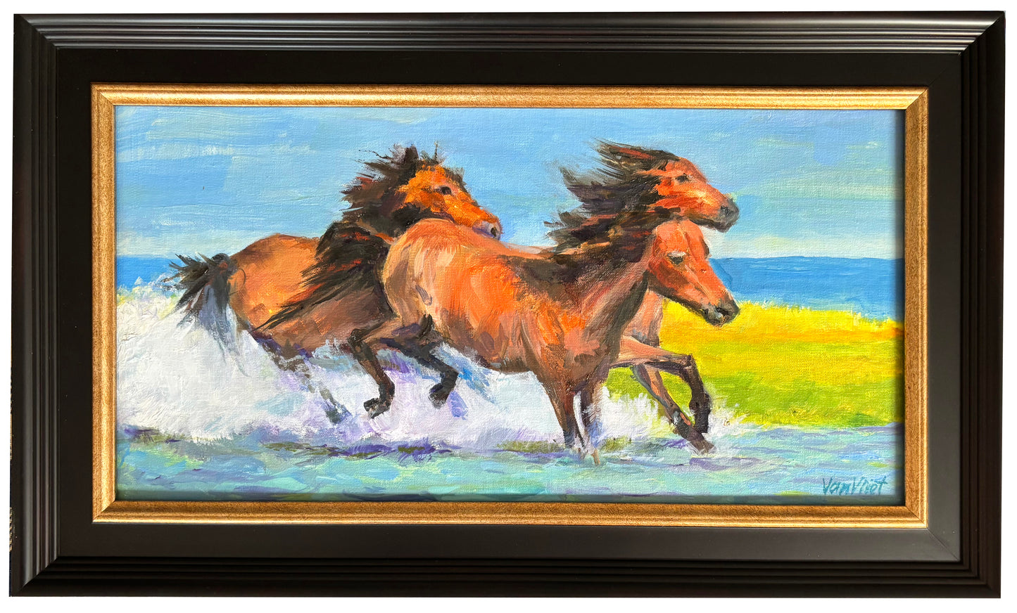 “Shackleford Ponies” by Barbara Van Vliet