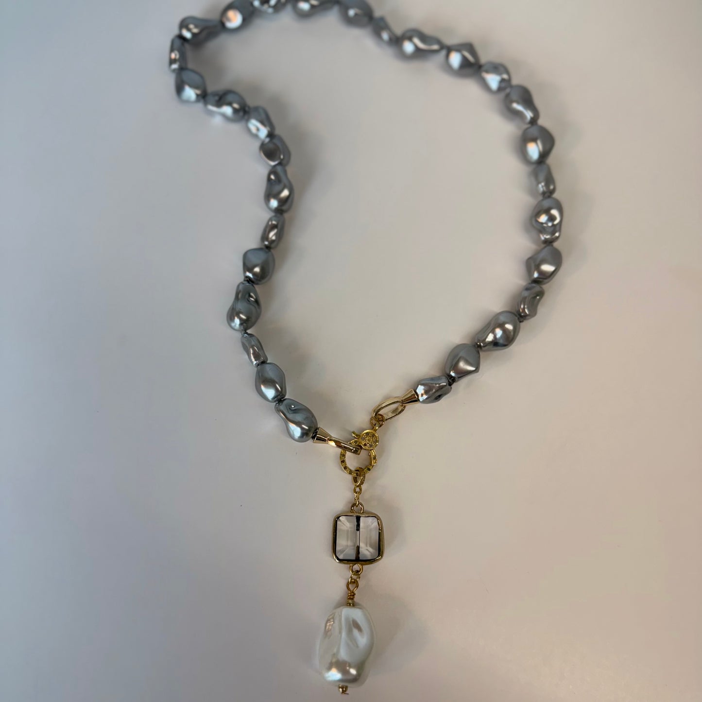 Gray Pearl Necklace by Gail Williams