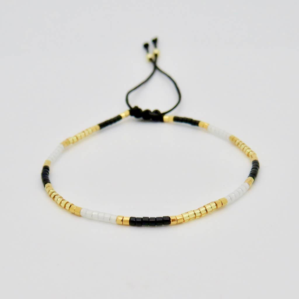 Dainty 3 Tone Bracelet - 24k Gold Plated