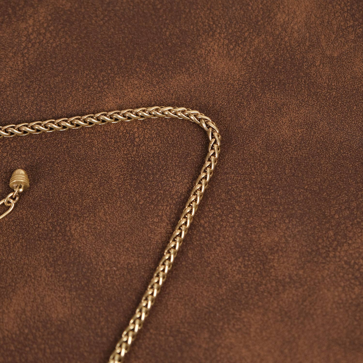 Vintage 18K Gold-Plated Green Crystal Pendant Necklace