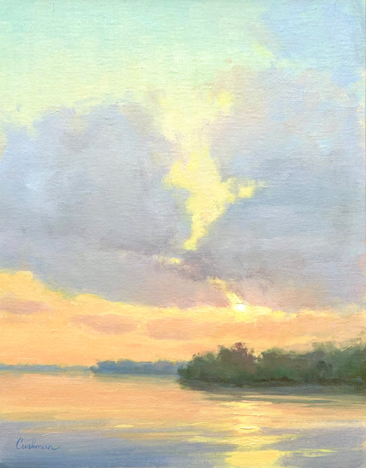 “Blush over Water” by Audrey Cushman