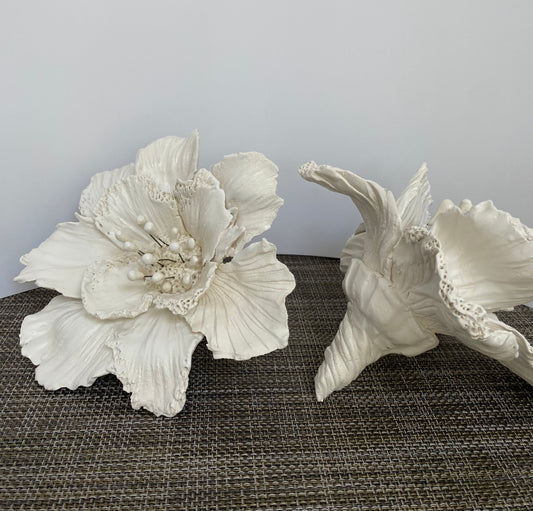 Sculpted Ceramic Flower by Gail Williams