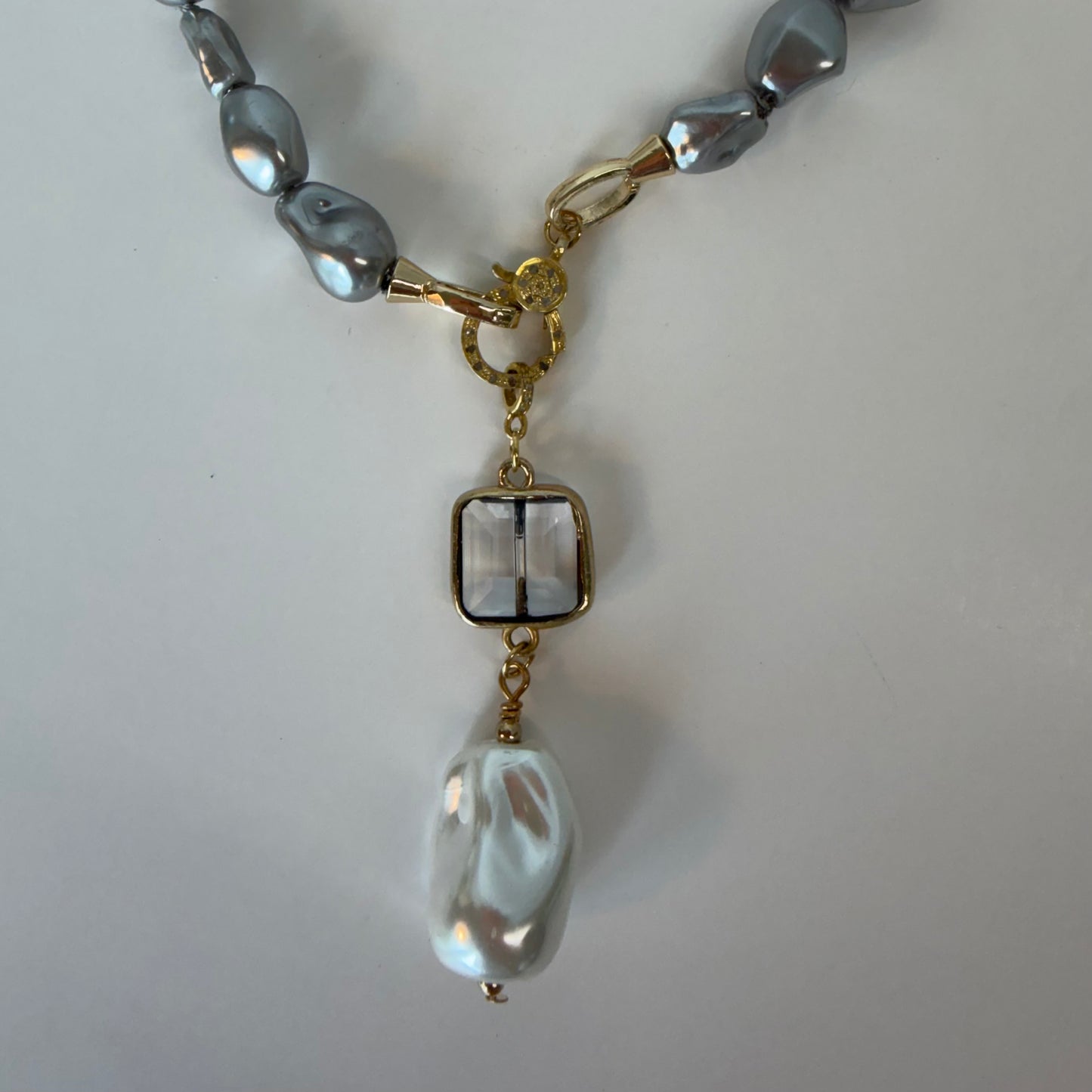 Gray Pearl Necklace by Gail Williams
