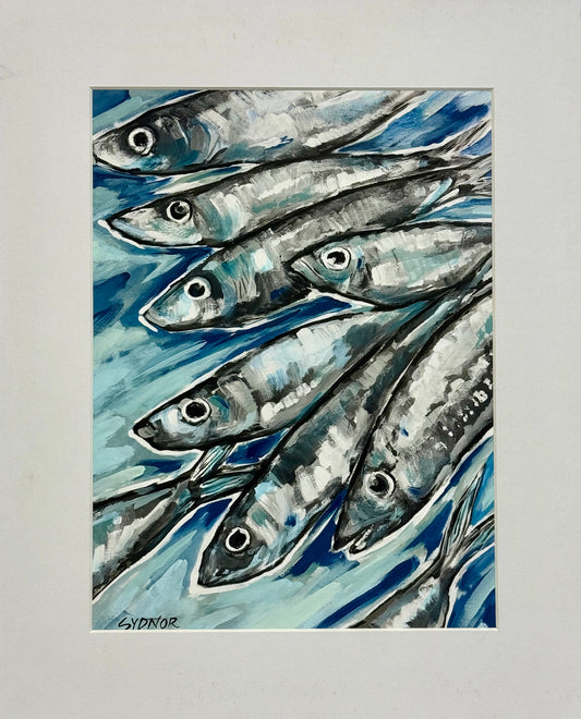 “Bait on the Run” Matted Print by Sydnor Greene