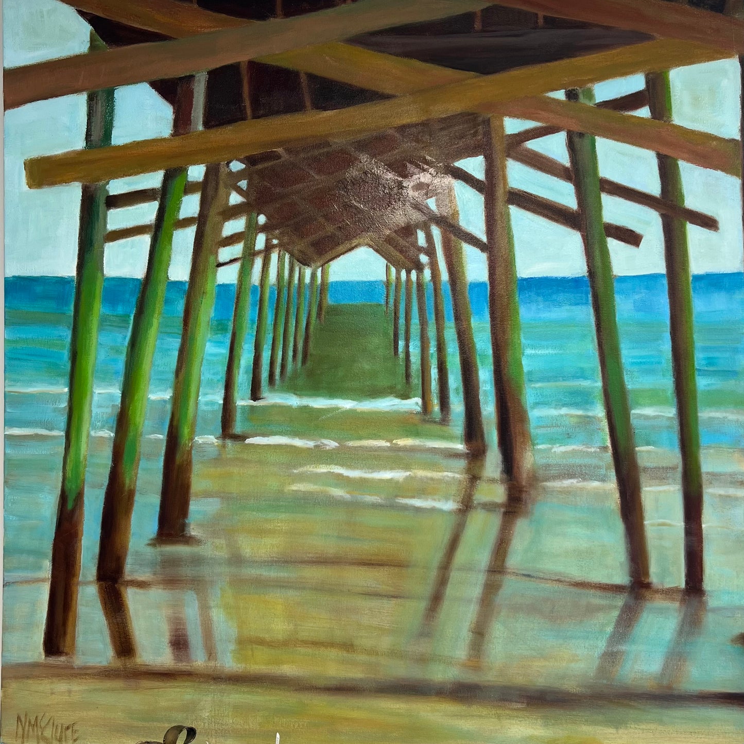 “Thinking of the Beach” by Nancy McClure