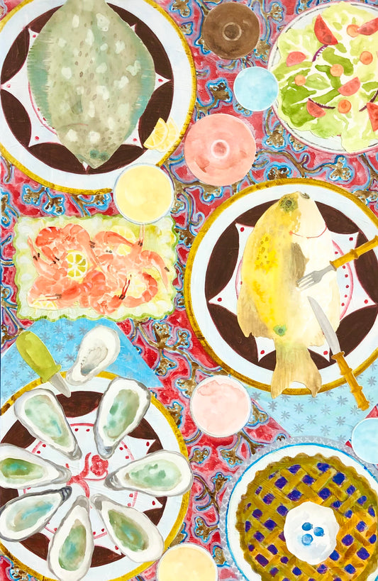 “Oysters and Blueberry Pie” by Garland Mattox