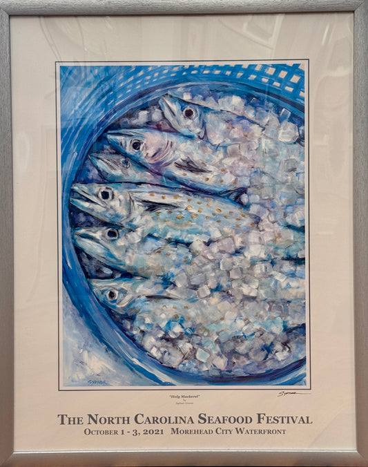 2021 NC Seafood Festival Poster by Sydnor Green