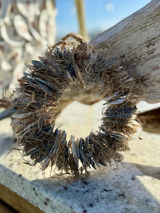 Oyster Shell Wreath  by Allyson Gray Edwards