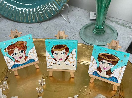 “Mini Angel and Easel‘’ by Gail Williams