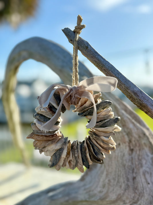 Oyster Shell Wreath by Allyson Gray Edwards