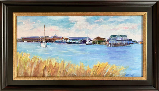 “Busy Harbor, Morehead City” by Barbara Van Vliet