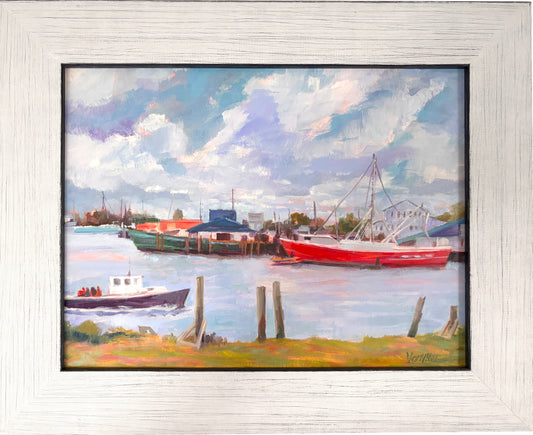 “Beaufort Harbor Mates” by Barbara Van Vliet