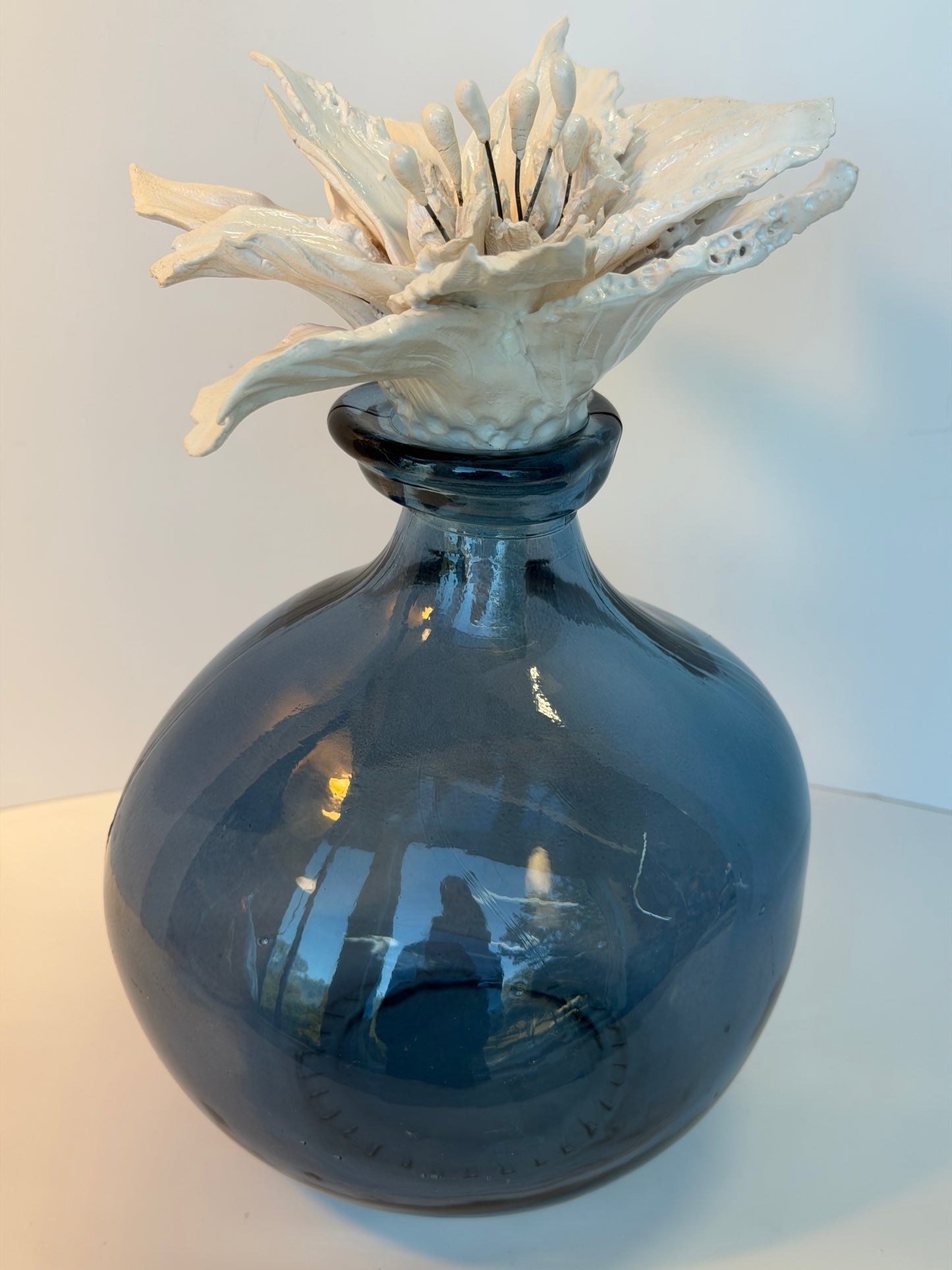 Sculpted Ceramic Flower by Gail Williams