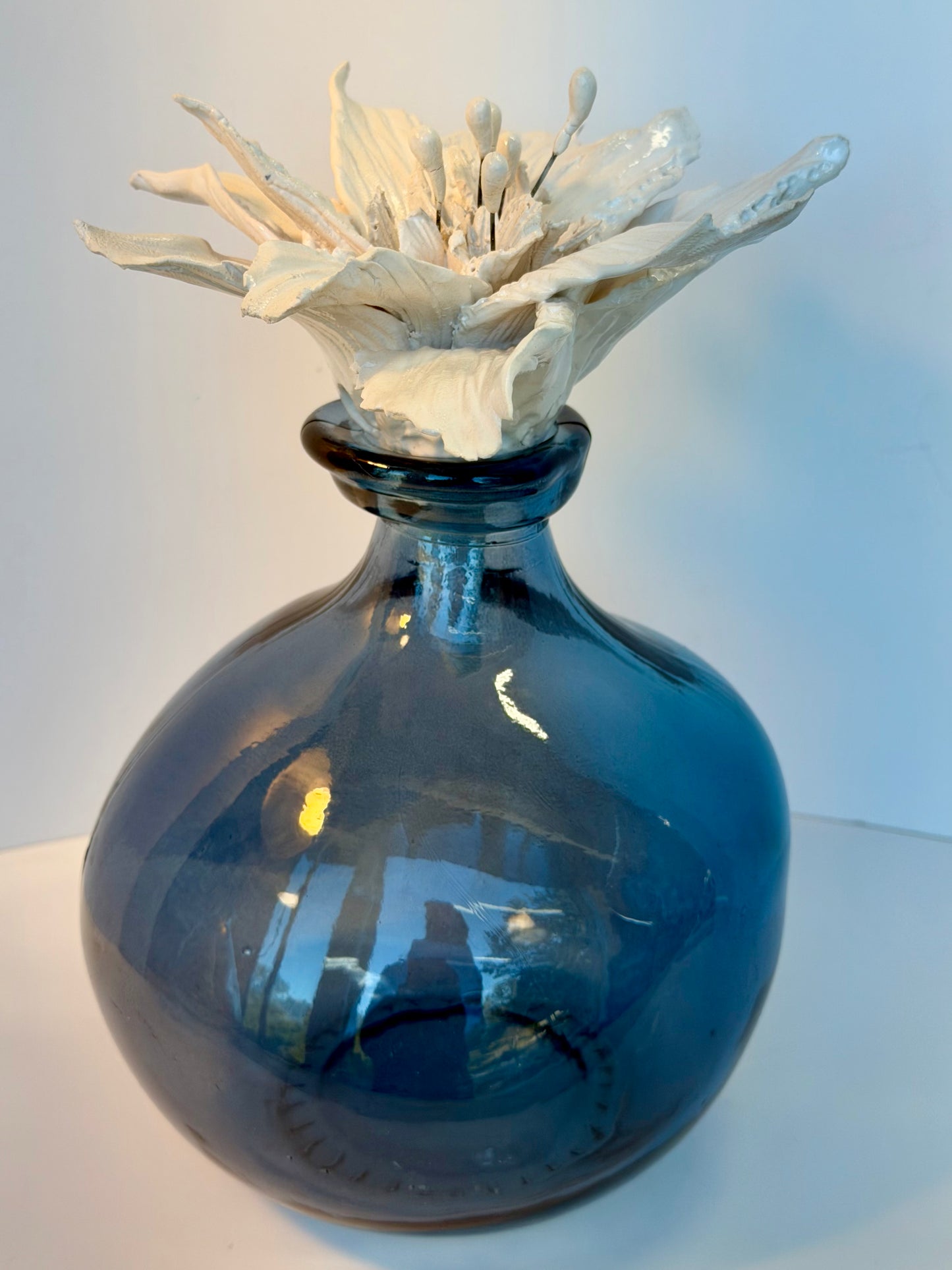 Sculpted Ceramic Flower by Gail Williams